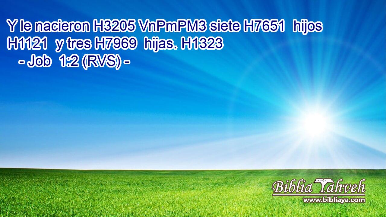 Y le nacieron H3205 VnPmPM3 siete H7651  hijos H1121  y tres H7969  hijas. H1323  