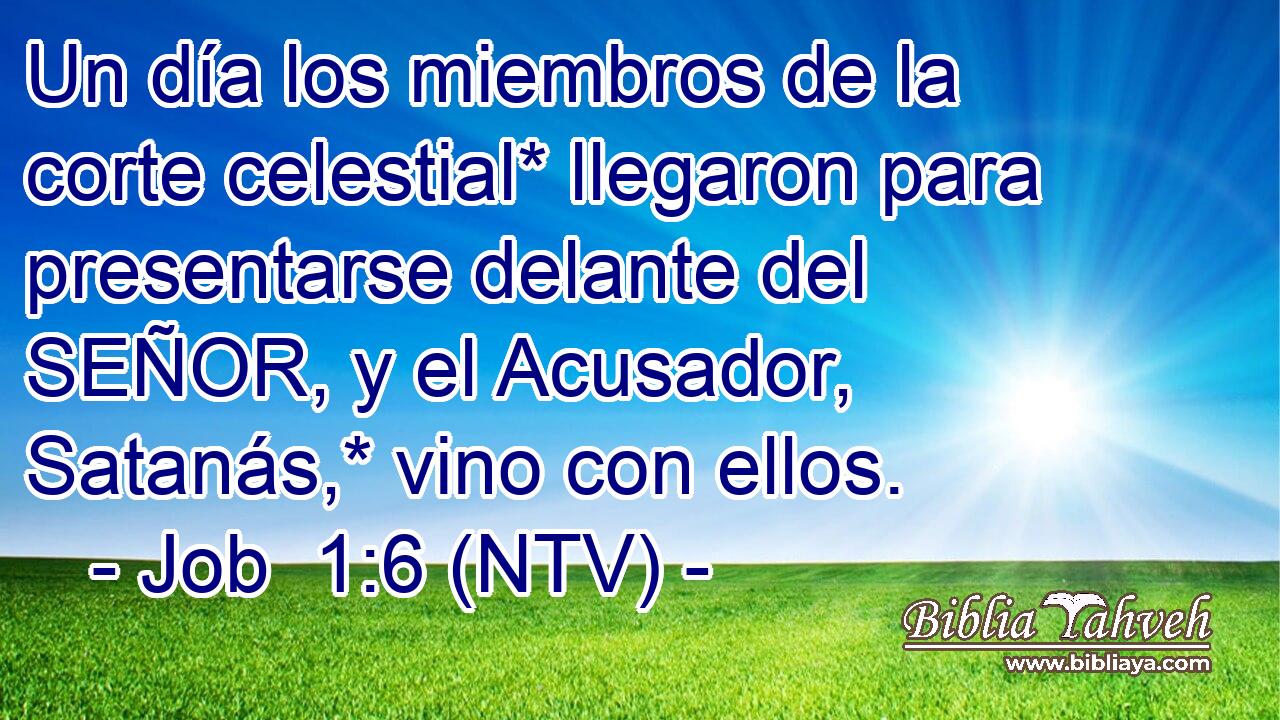 Un día los miembros de la corte celestial* llegaron para presentarse delante del SEÑOR, y el Acusador, Satanás,* vino con ellos.