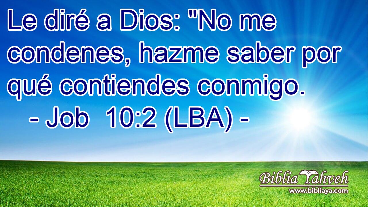 Le diré a Dios: 