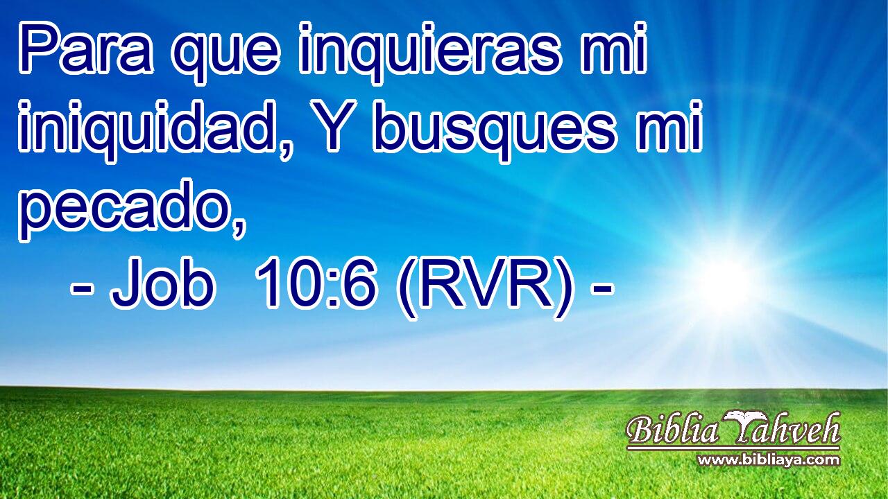 Para que inquieras mi iniquidad, Y busques mi pecado,