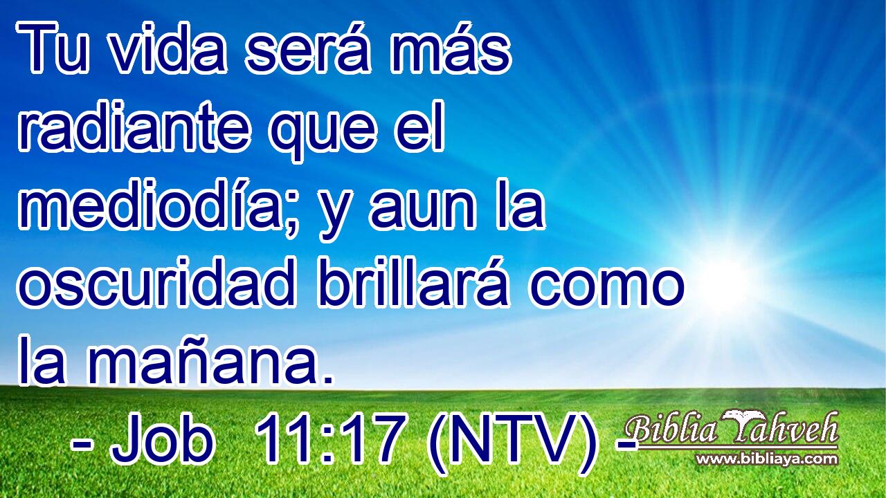 Tu vida será más radiante que el mediodía; y aun la oscuridad brillará como la mañana.