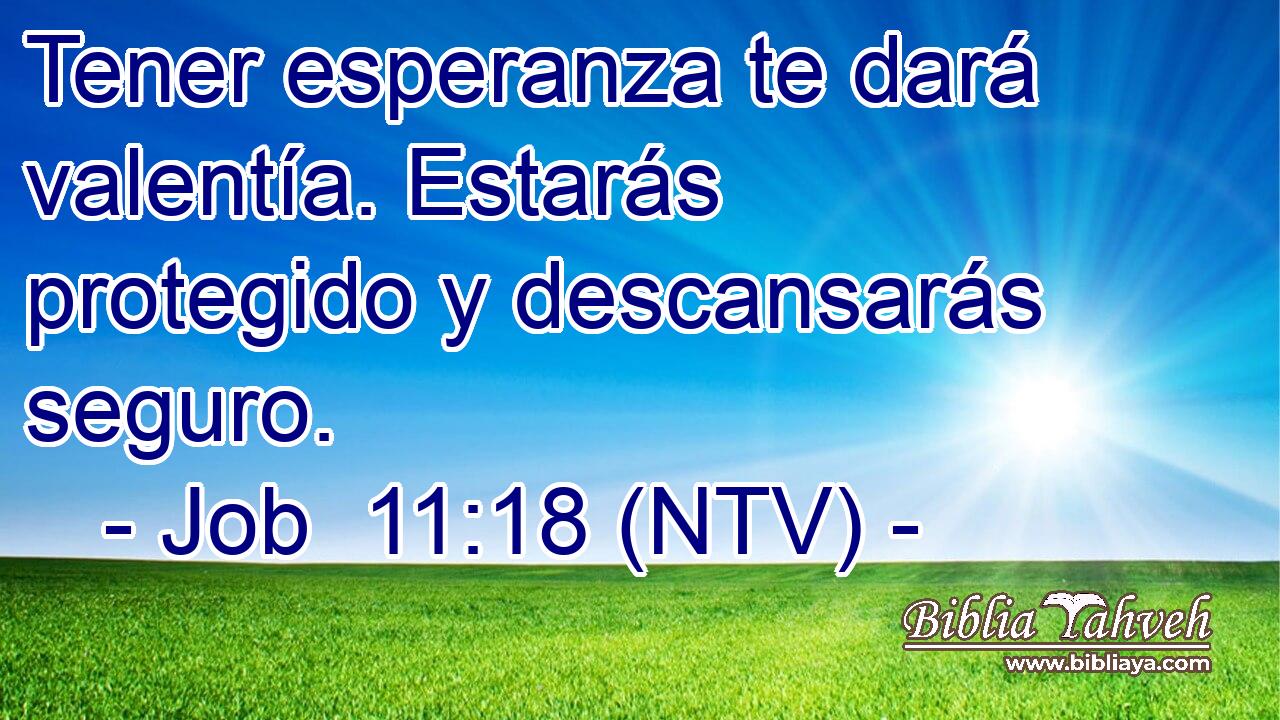Tener esperanza te dará valentía. Estarás protegido y descansarás seguro.