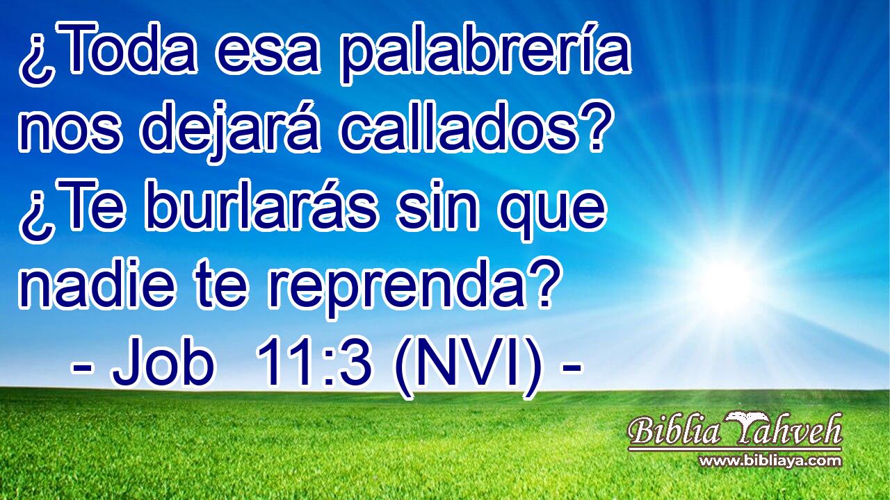  ¿Toda esa palabrería nos dejará callados? ¿Te burlarás sin que nadie te reprenda? 