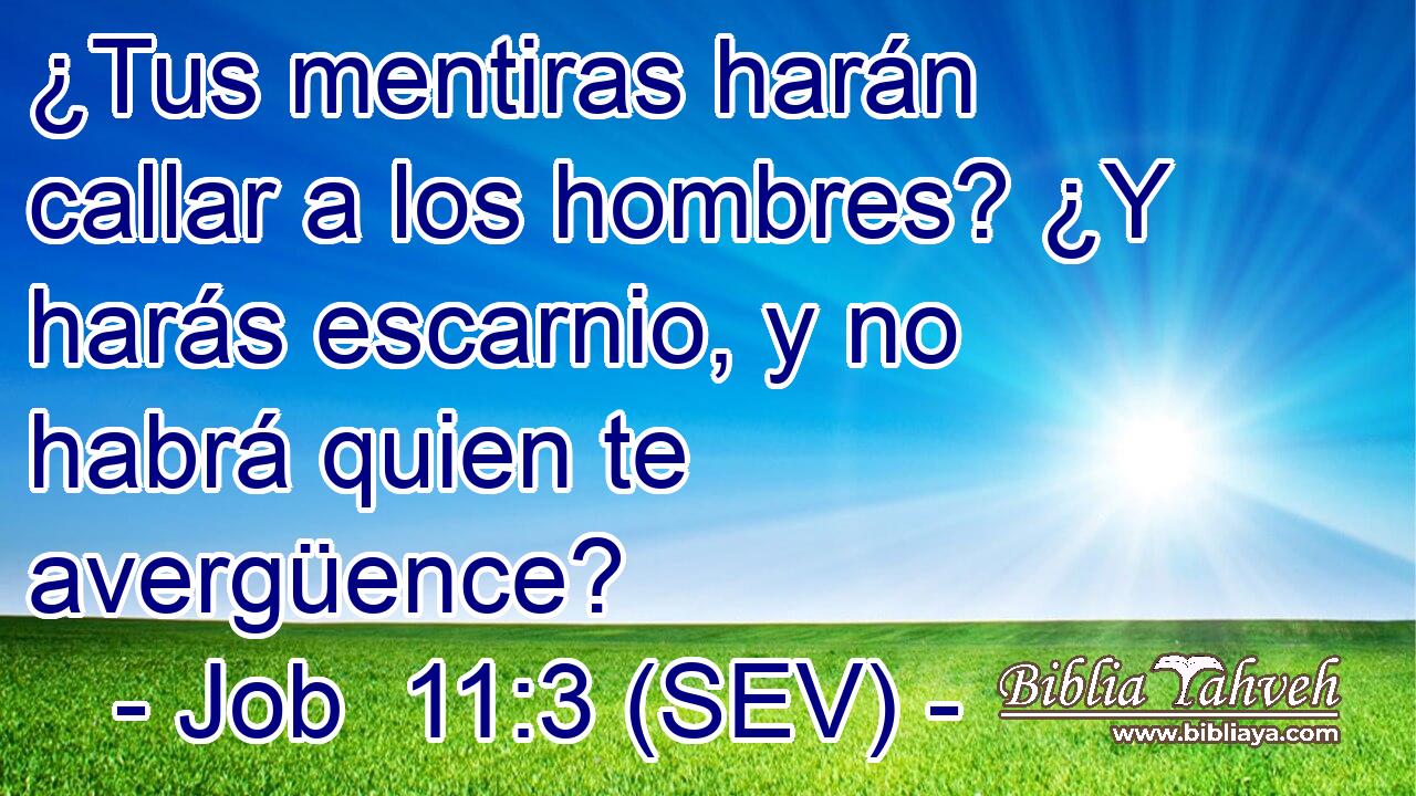 ¿Tus mentiras harán callar a los hombres? ¿Y harás escarnio, y no habrá quien te avergüence?