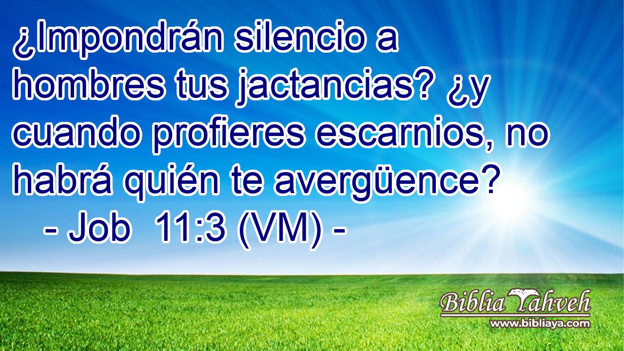  ¿Impondrán silencio a hombres tus jactancias? ¿y cuando profieres escarnios, no habrá quién te avergüence? 