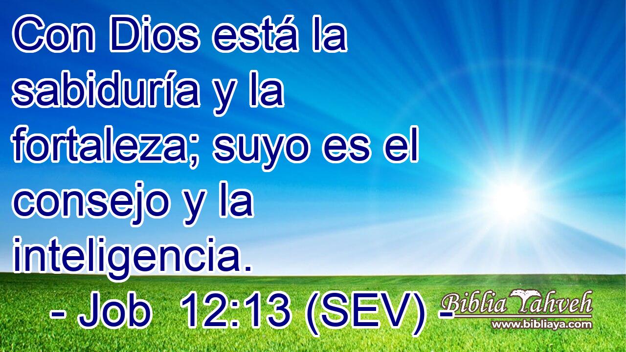 Con Dios está la sabiduría y la fortaleza; suyo es el consejo y la inteligencia.