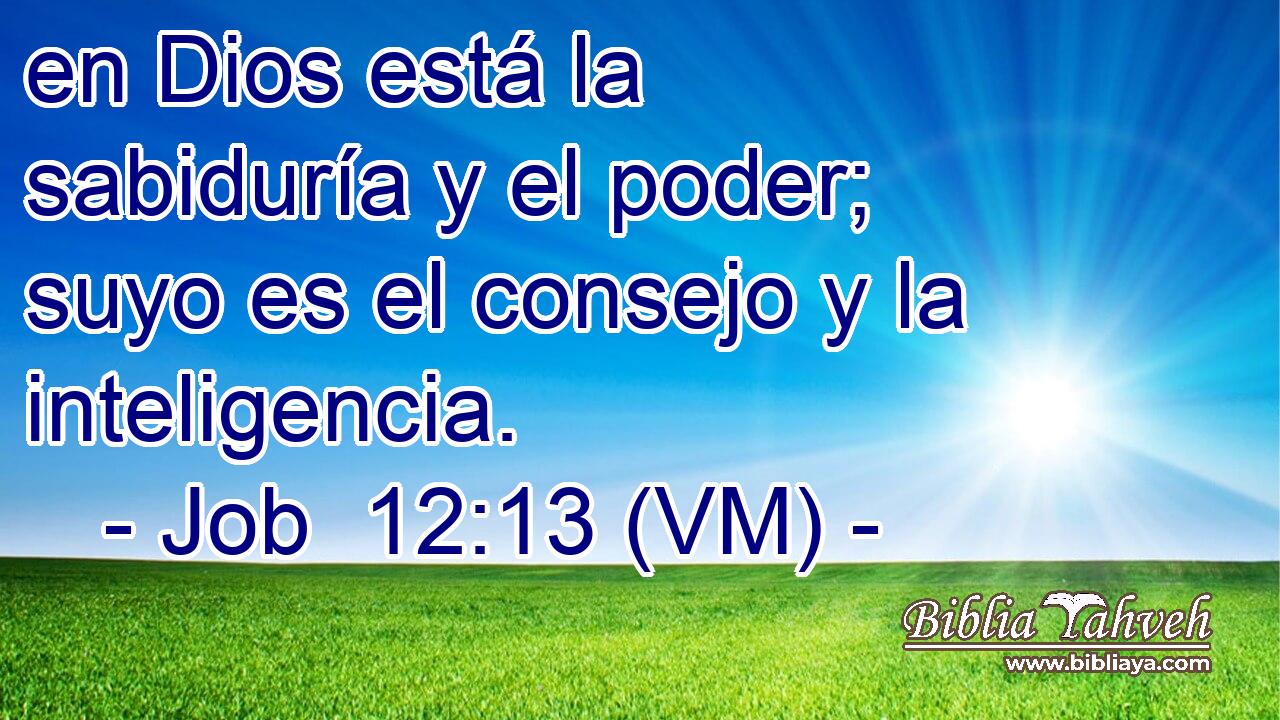  en Dios está la sabiduría y el poder; suyo es el consejo y la inteligencia. 