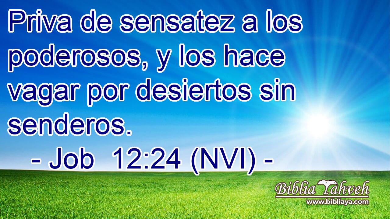  Priva de sensatez a los poderosos, y los hace vagar por desiertos sin senderos. 