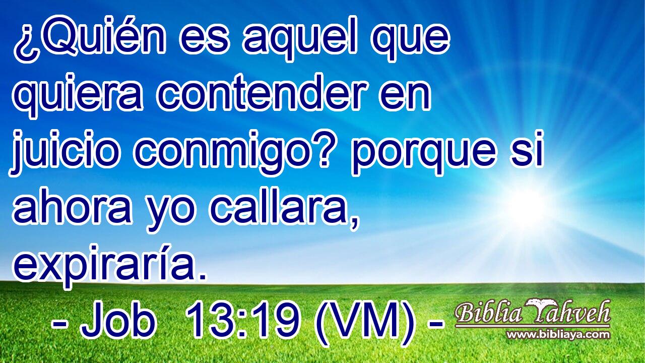  ¿Quién es aquel que quiera contender en juicio conmigo? porque si ahora yo callara, expiraría. 