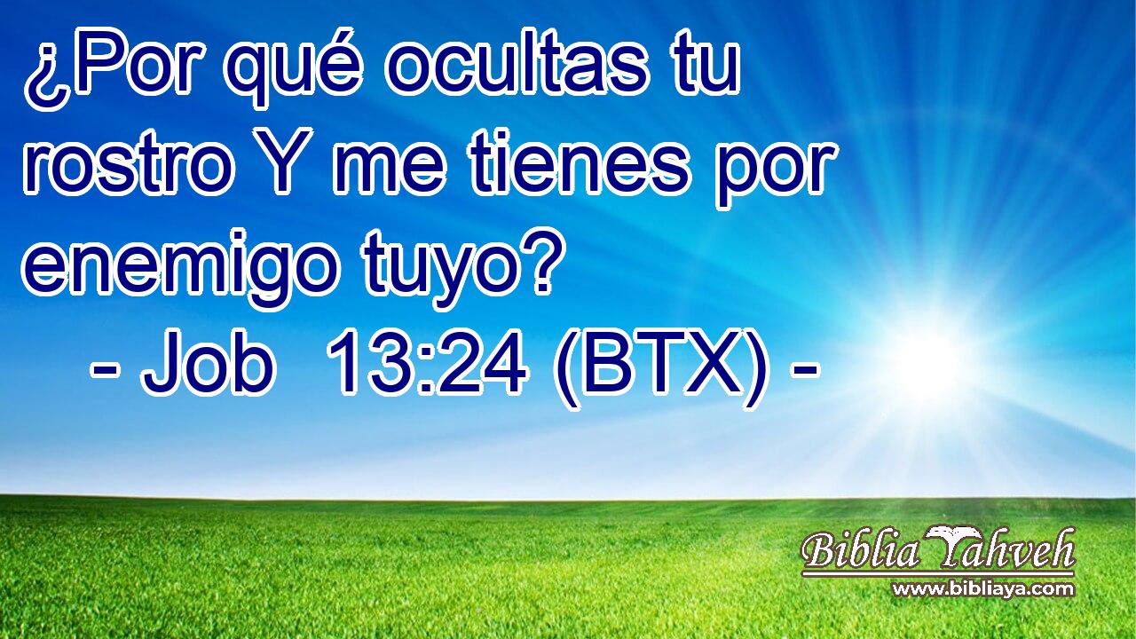 ¿Por qué ocultas tu rostro Y me tienes por enemigo tuyo?