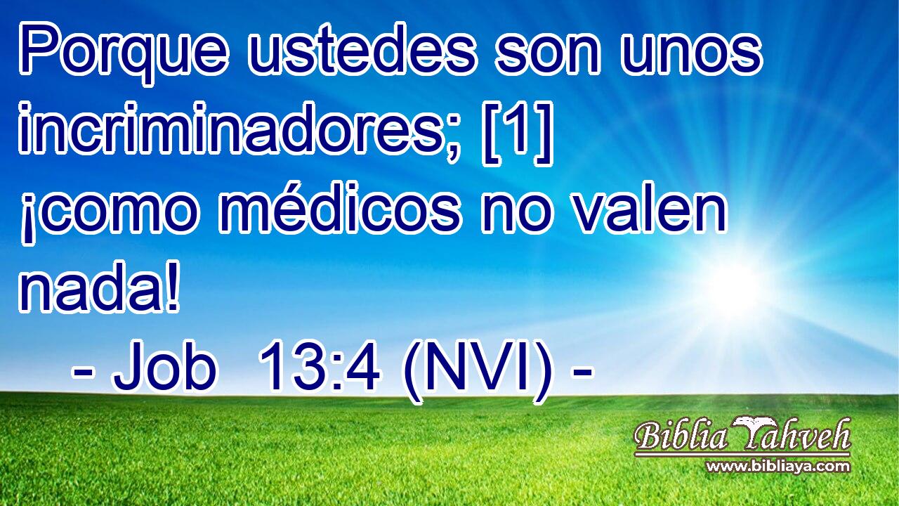  Porque ustedes son unos incriminadores; [1] ¡como médicos no valen nada! 