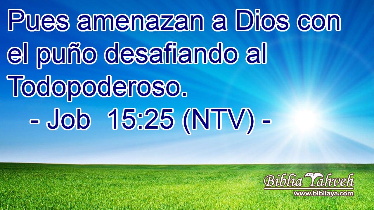 Pues amenazan a Dios con el puño desafiando al Todopoderoso.
