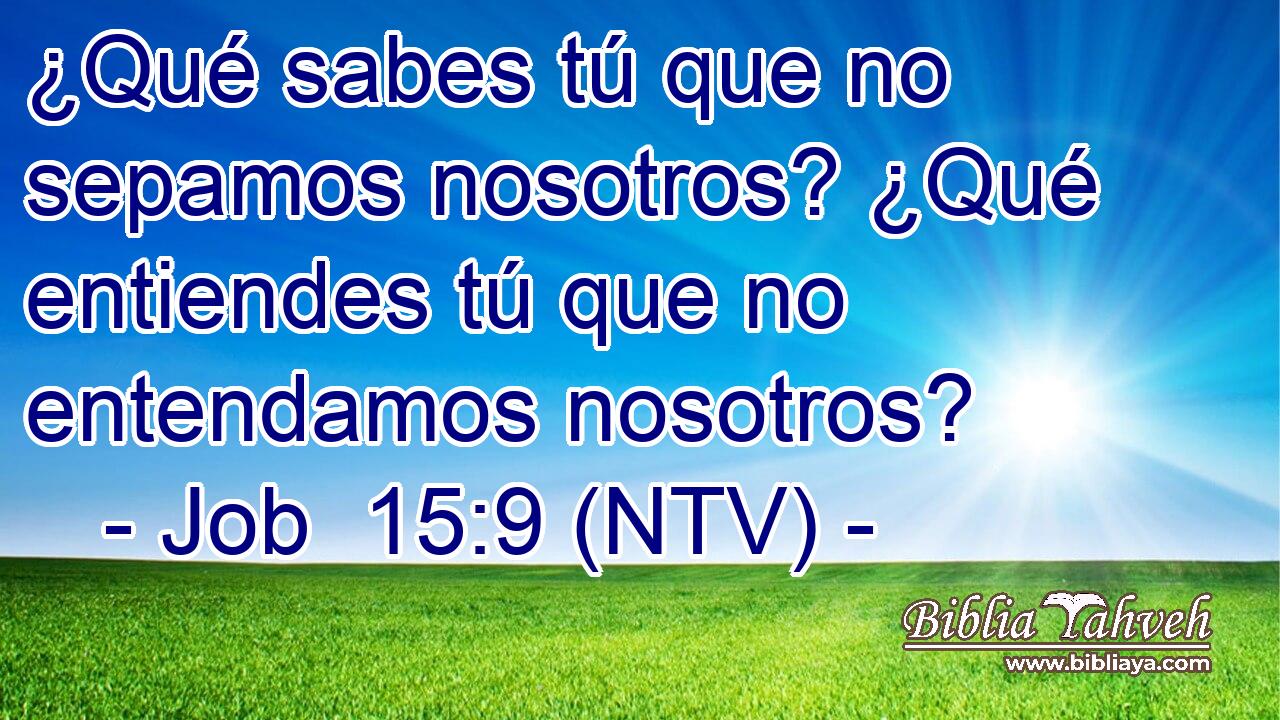 ¿Qué sabes tú que no sepamos nosotros? ¿Qué entiendes tú que no entendamos nosotros?