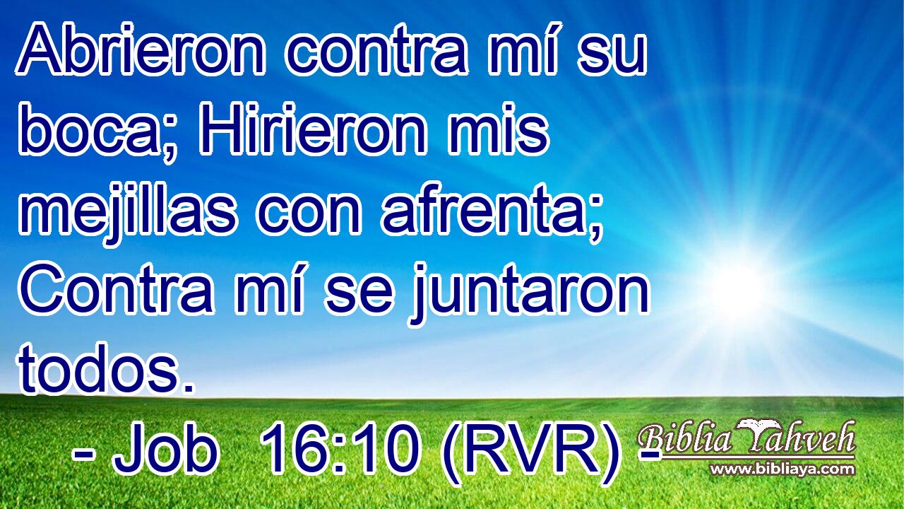 Abrieron contra mí su boca; Hirieron mis mejillas con afrenta; Contra mí se juntaron todos.