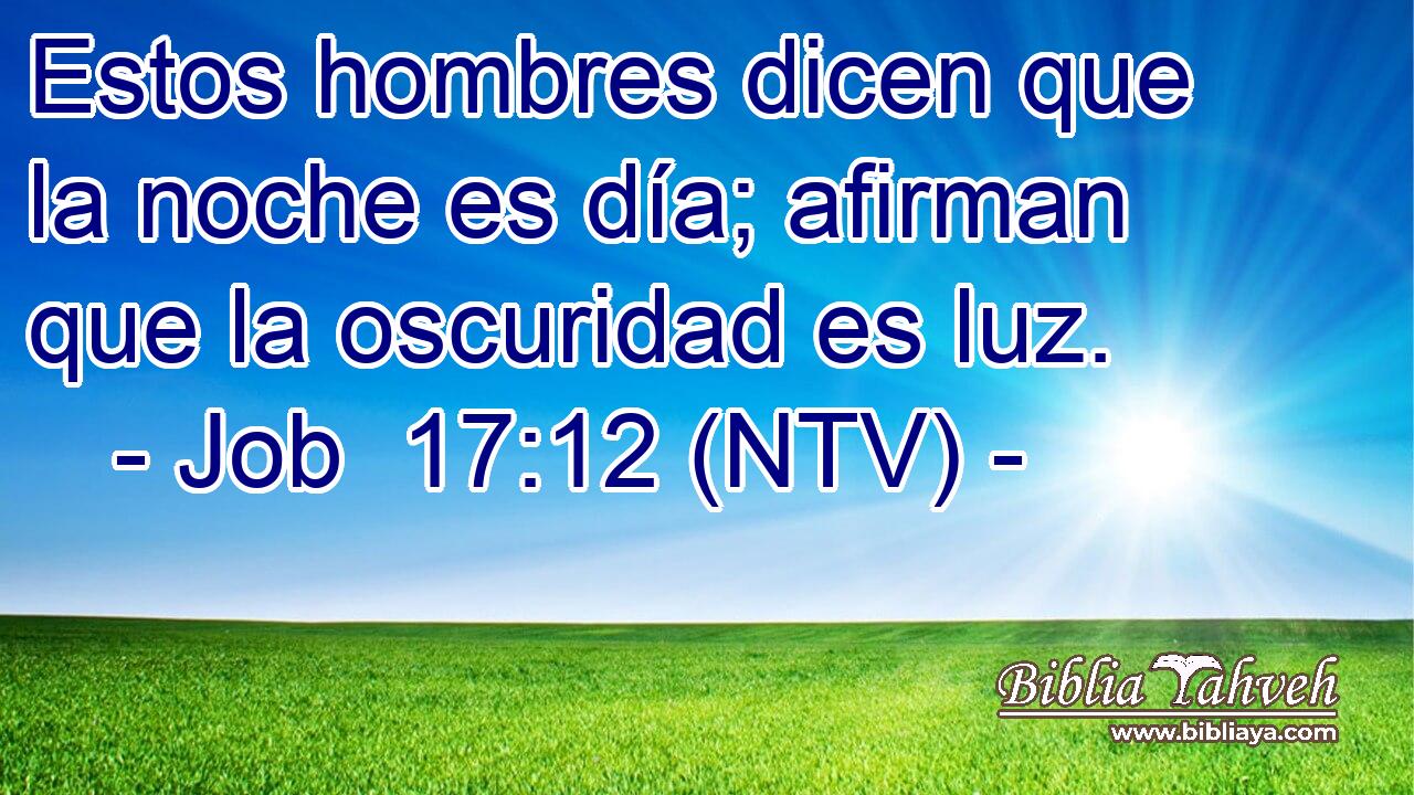 Estos hombres dicen que la noche es día; afirman que la oscuridad es luz.
