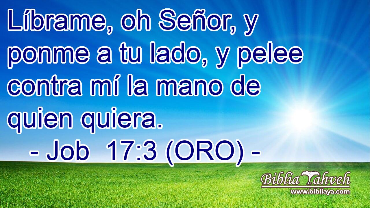  Líbrame, oh Señor, y ponme a tu lado, y pelee contra mí la mano de quien quiera. 