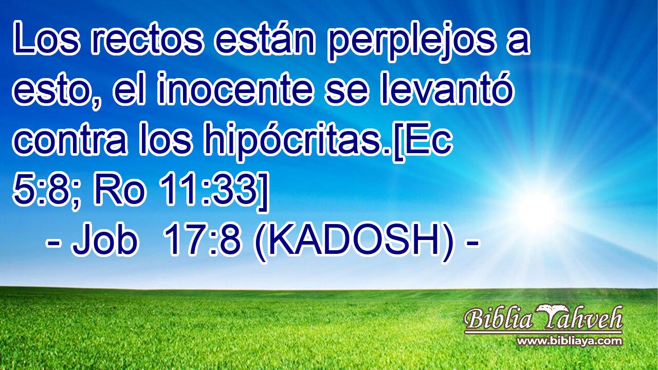  Los rectos están perplejos a esto, el inocente se levantó contra los hipócritas.[Ec 5:8; Ro 11:33] 