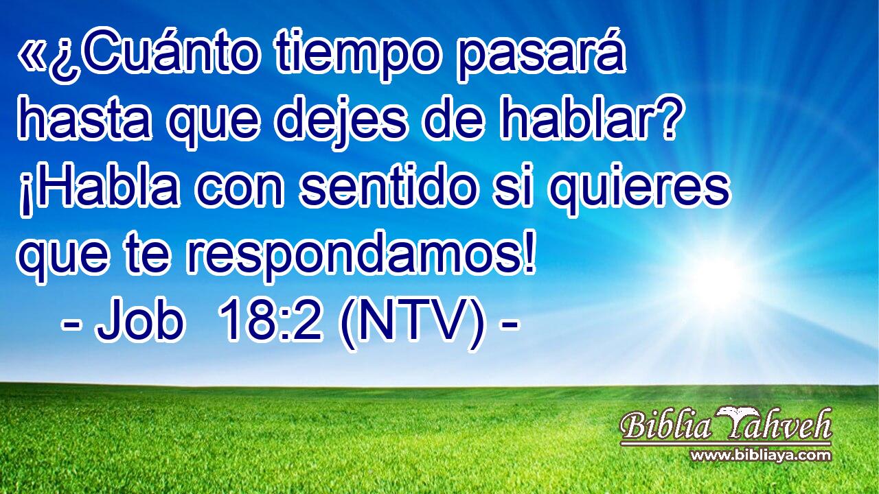«¿Cuánto tiempo pasará hasta que dejes de hablar? ¡Habla con sentido si quieres que te respondamos!