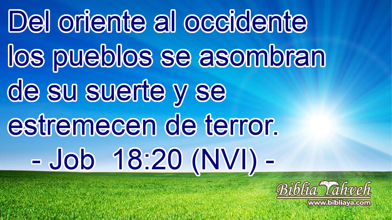  Del oriente al occidente los pueblos se asombran de su suerte y se estremecen de terror. 