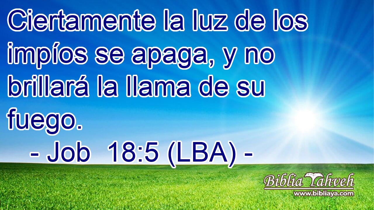 Ciertamente la luz de los impíos se apaga, y no brillará la llama de su fuego.