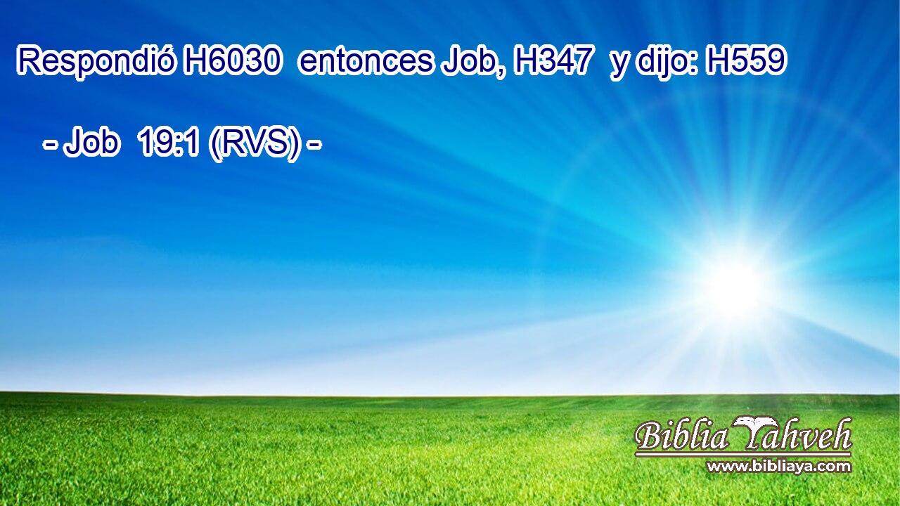 Respondió H6030  entonces Job, H347  y dijo: H559  