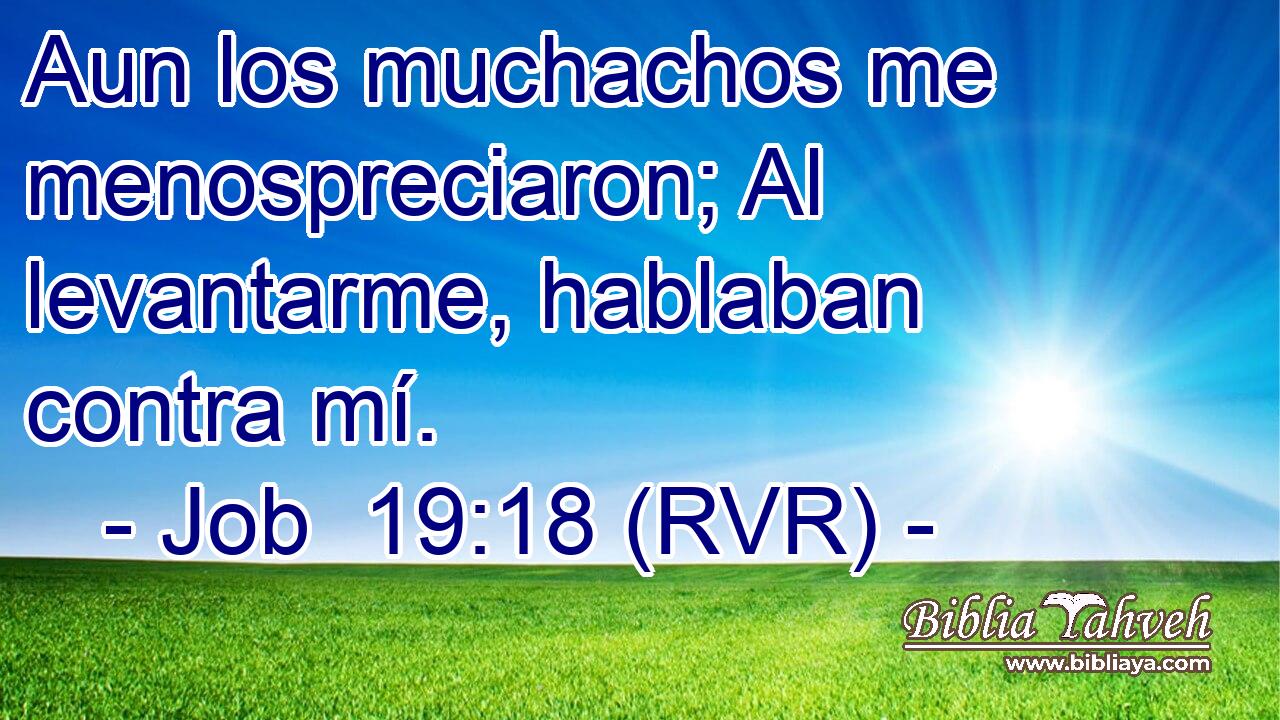 Aun los muchachos me menospreciaron; Al levantarme, hablaban contra mí.