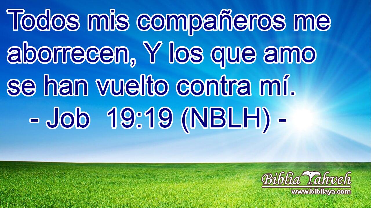  Todos mis compañeros me aborrecen, Y los que amo se han vuelto contra mí. 