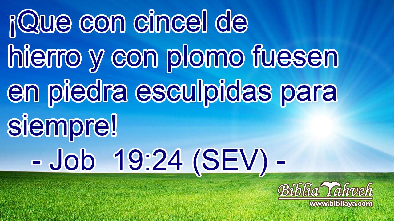 ¡Que con cincel de hierro y con plomo fuesen en piedra esculpidas para siempre!