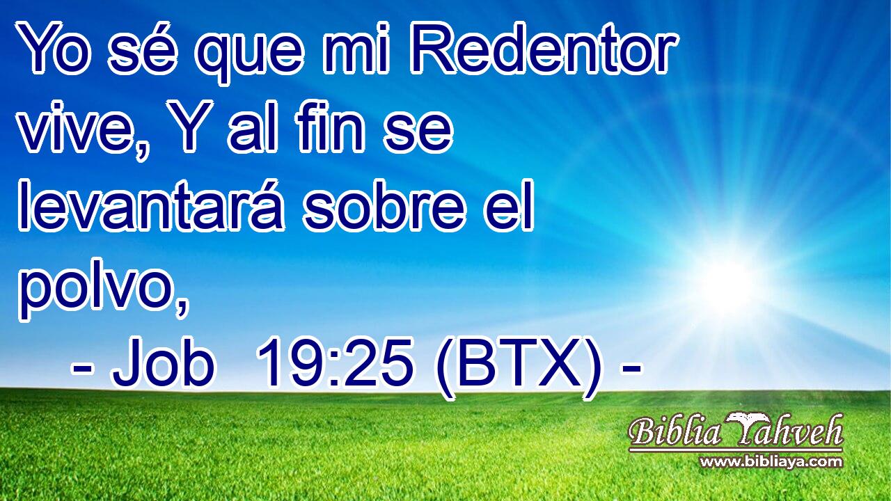 Yo sé que mi Redentor vive, Y al fin se levantará sobre el polvo,