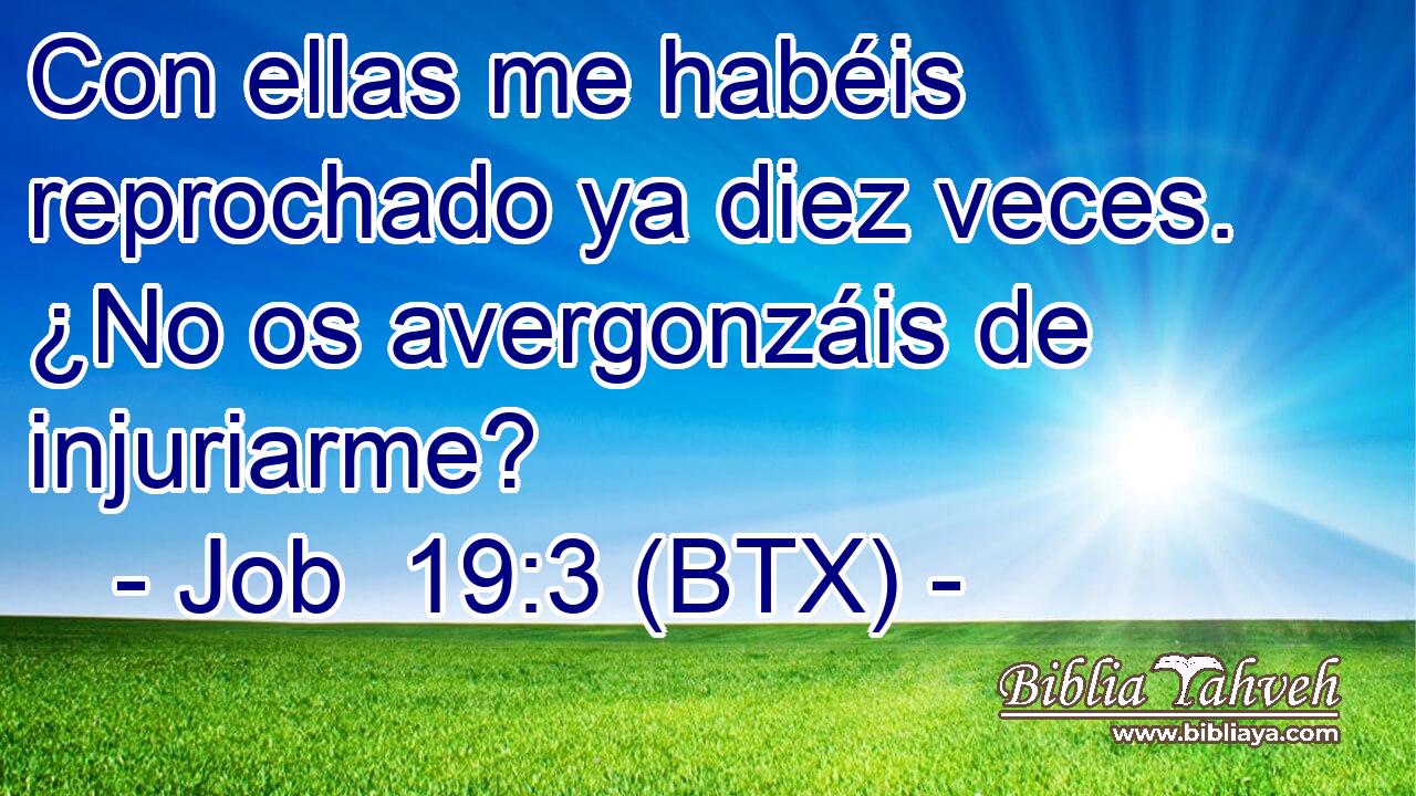 Con ellas me habéis reprochado ya diez veces. ¿No os avergonzáis de injuriarme?