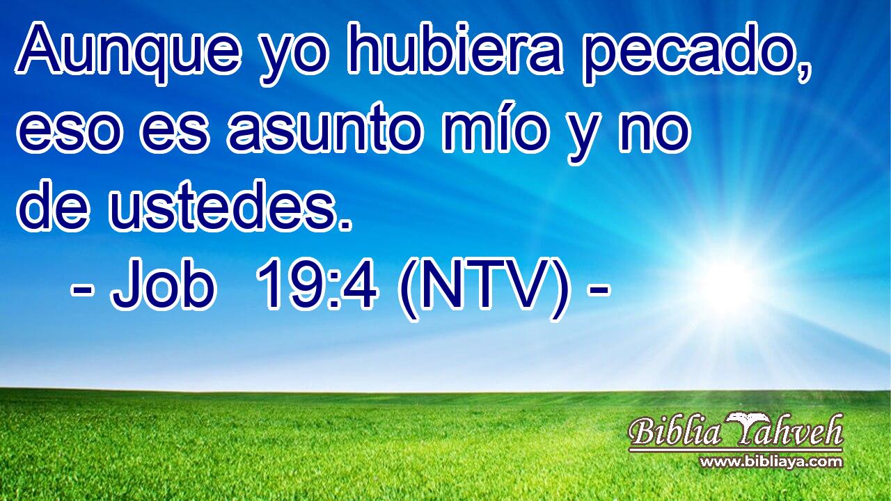 Aunque yo hubiera pecado, eso es asunto mío y no de ustedes.
