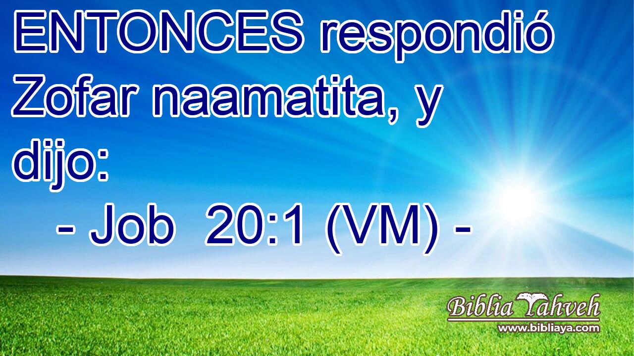  ENTONCES respondió Zofar naamatita, y dijo: 