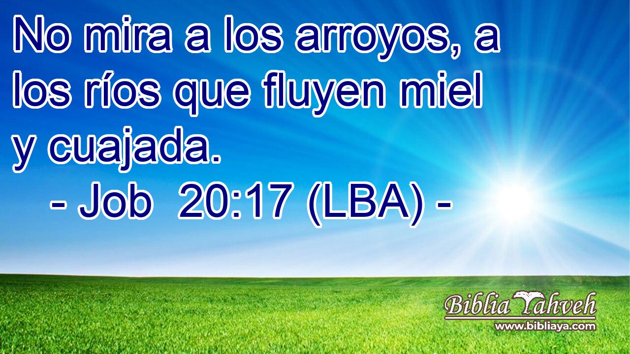 No mira a los arroyos, a los ríos que fluyen miel y cuajada.