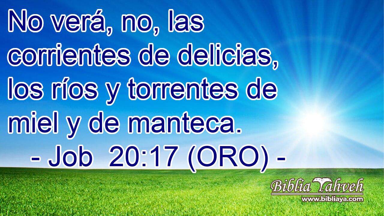  No verá, no, las corrientes de delicias, los ríos y torrentes de miel y de manteca. 