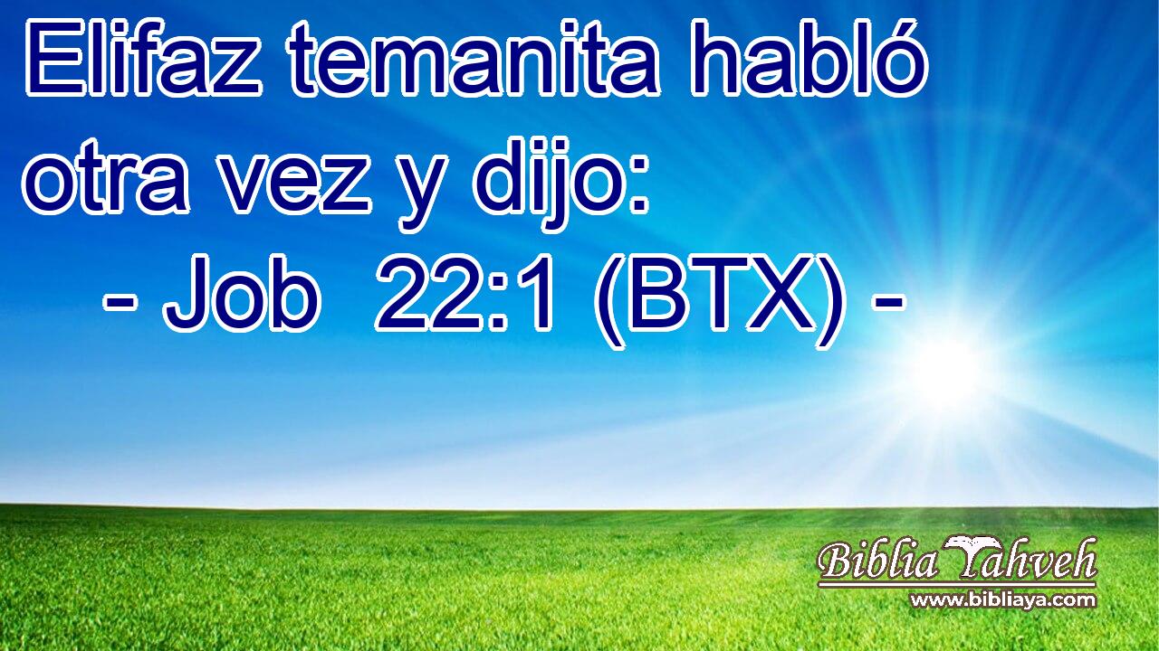 Elifaz temanita habló otra vez y dijo: