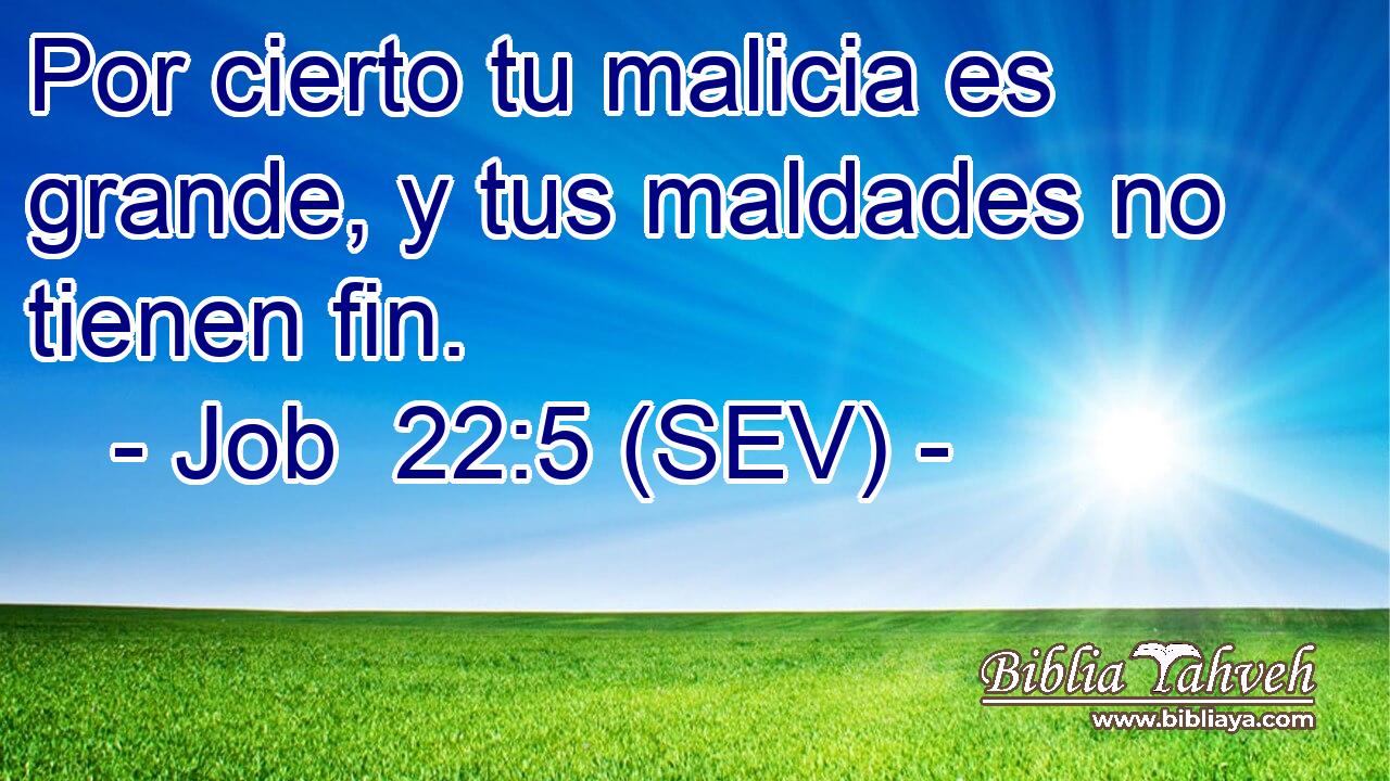 Por cierto tu malicia es grande, y tus maldades no tienen fin.