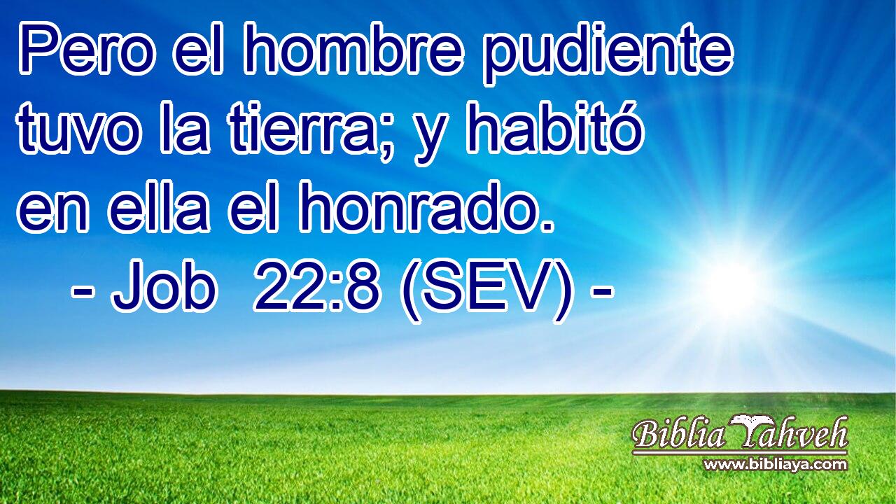 Pero el hombre pudiente tuvo la tierra; y habitó en ella el honrado.