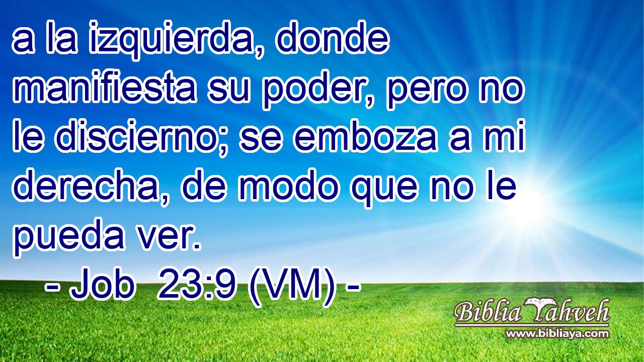  a la izquierda, donde manifiesta su poder, pero no le discierno; se emboza a mi derecha, de modo que no le pueda ver. 