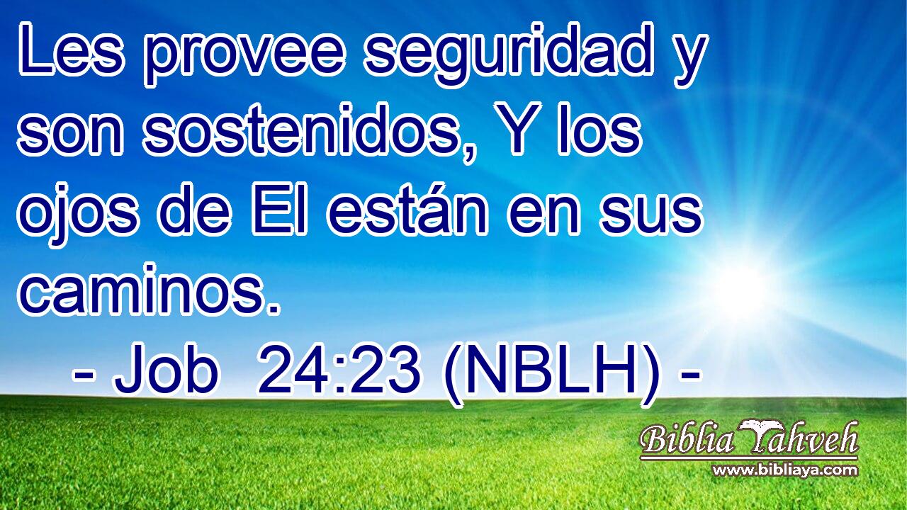  Les provee seguridad y son sostenidos, Y los ojos de El están en sus caminos. 
