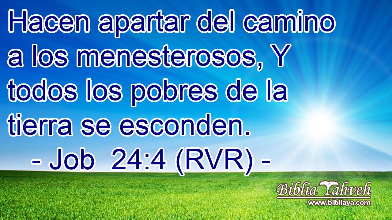 Hacen apartar del camino a los menesterosos, Y todos los pobres de la tierra se esconden.