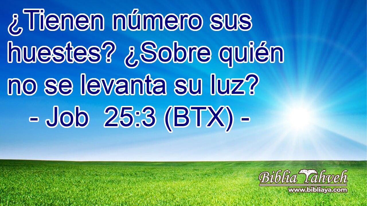 ¿Tienen número sus huestes? ¿Sobre quién no se levanta su luz?