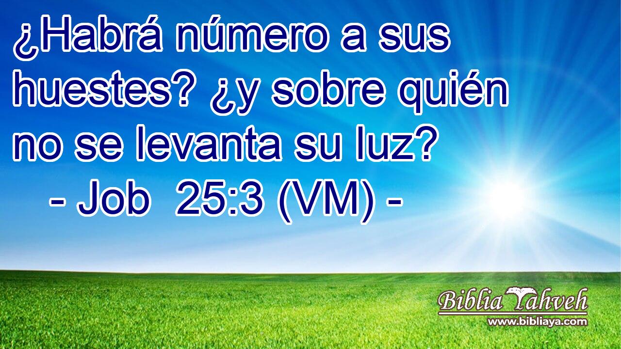  ¿Habrá número a sus huestes? ¿y sobre quién no se levanta su luz? 