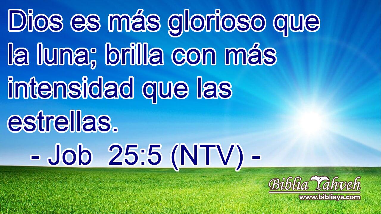 Dios es más glorioso que la luna; brilla con más intensidad que las estrellas.