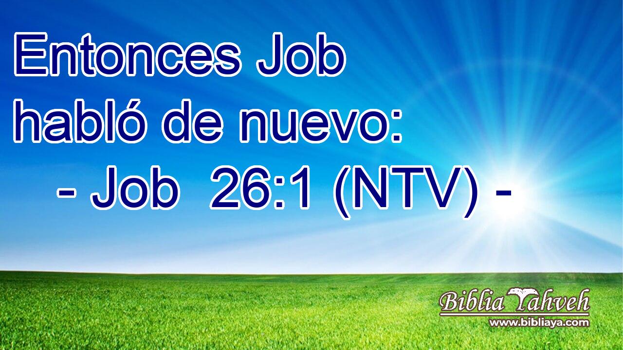 Entonces Job habló de nuevo: