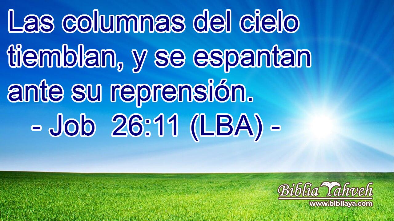 Las columnas del cielo tiemblan, y se espantan ante su reprensión.