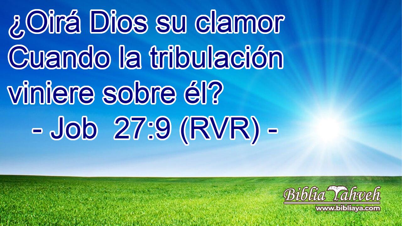 ¿Oirá Dios su clamor Cuando la tribulación viniere sobre él?