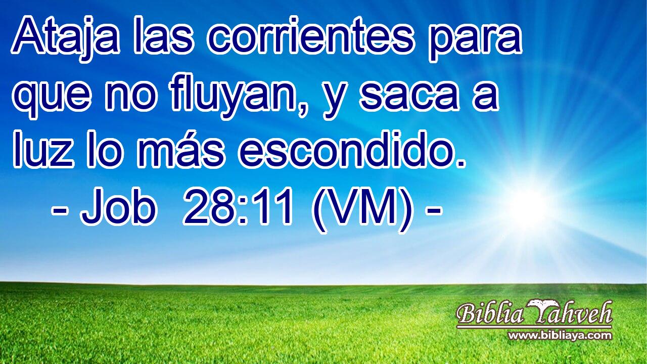  Ataja las corrientes para que no fluyan, y saca a luz lo más escondido. 