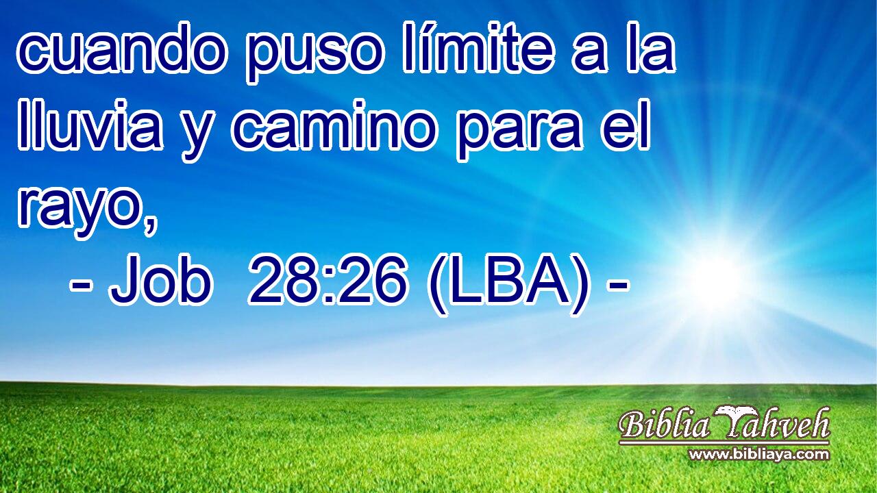 cuando puso límite a la lluvia y camino para el rayo,