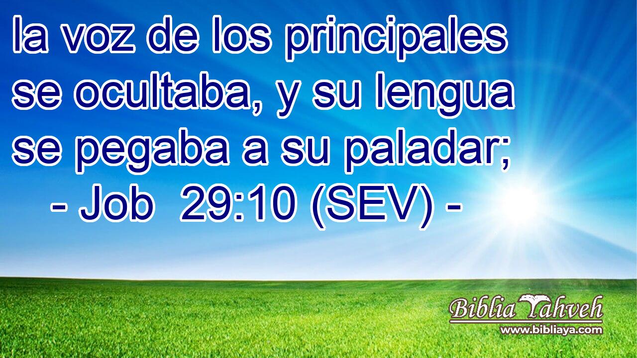 la voz de los principales se ocultaba, y su lengua se pegaba a su paladar;