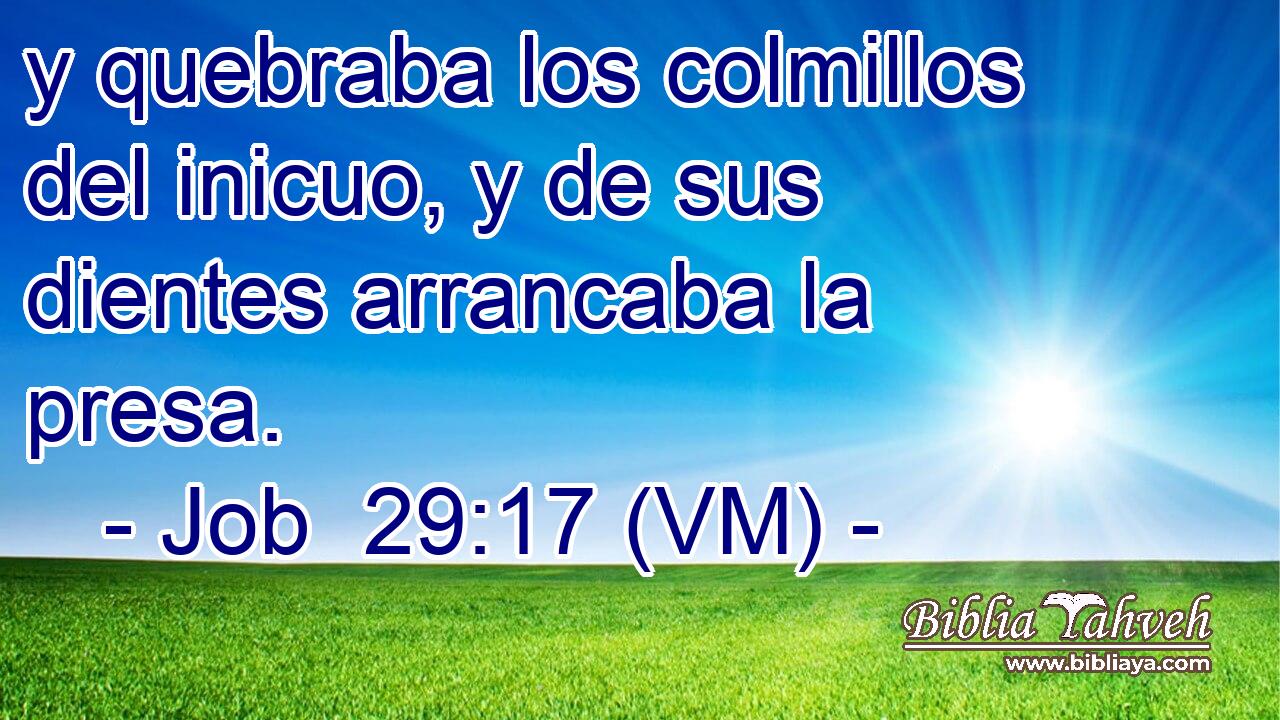 y quebraba los colmillos del inicuo, y de sus dientes arrancaba la presa. 